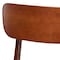Baxton Studio Mid-century Modern Dark Walnut Bent Wood Dining Side Chair 121-6623 - alternate 3